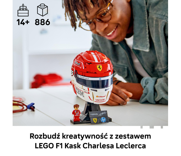 LEGO EDITIONS 43014 Kask Charles Leclerc Scuderia Ferrari HP - 1517900 - zdjęcie 5